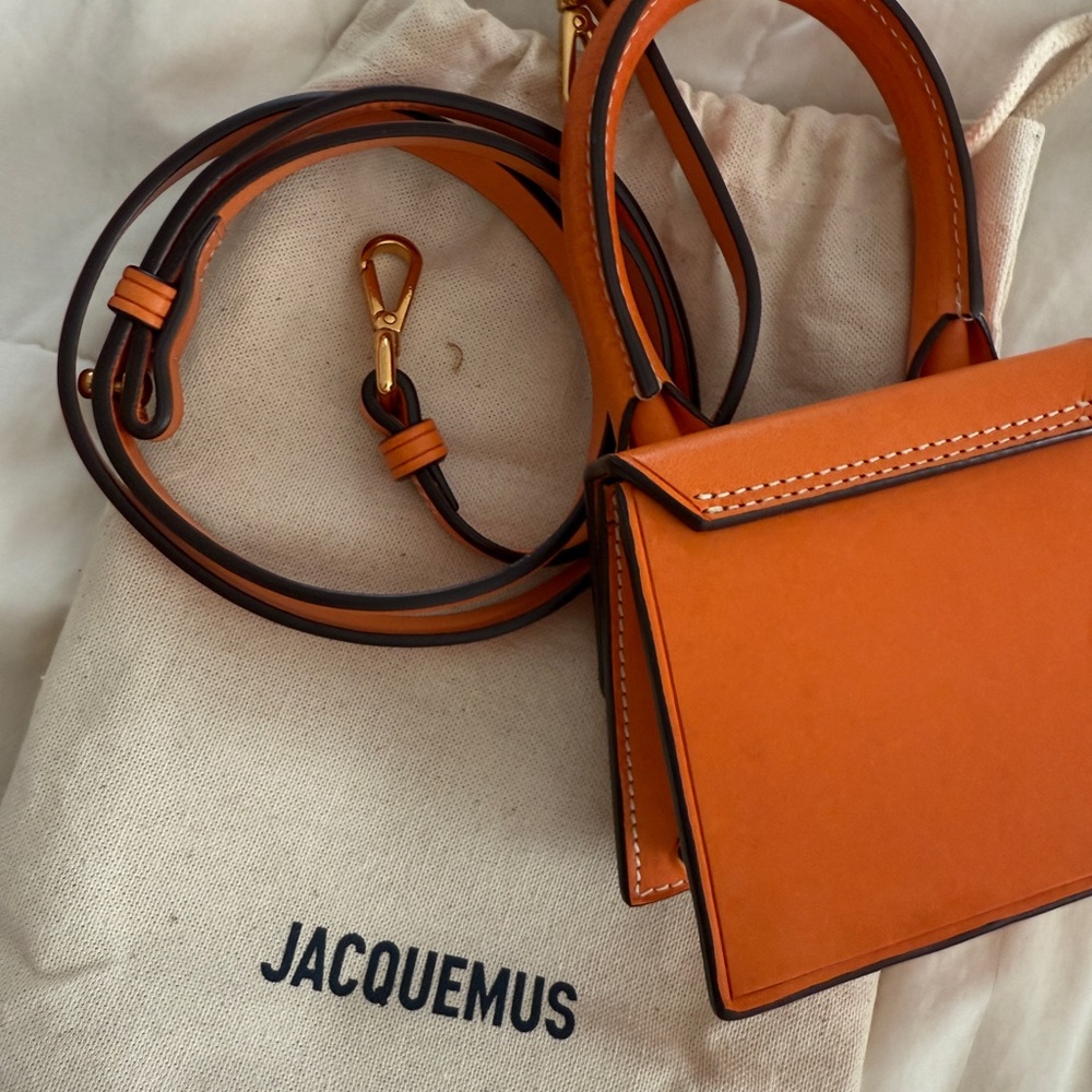 Jacquemus Orange Le Chiquito mini top-handle bag with detachable strap - Picture 2 of 3